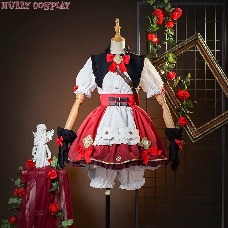 Game Cosplay,Genshin Impact,Genshin Impact Witch Keliki Flower New Costume Star Candle Suit